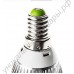 Светодиодная лампа (LED) E14 3Вт, 220В, в форме овала, радиатор серебро